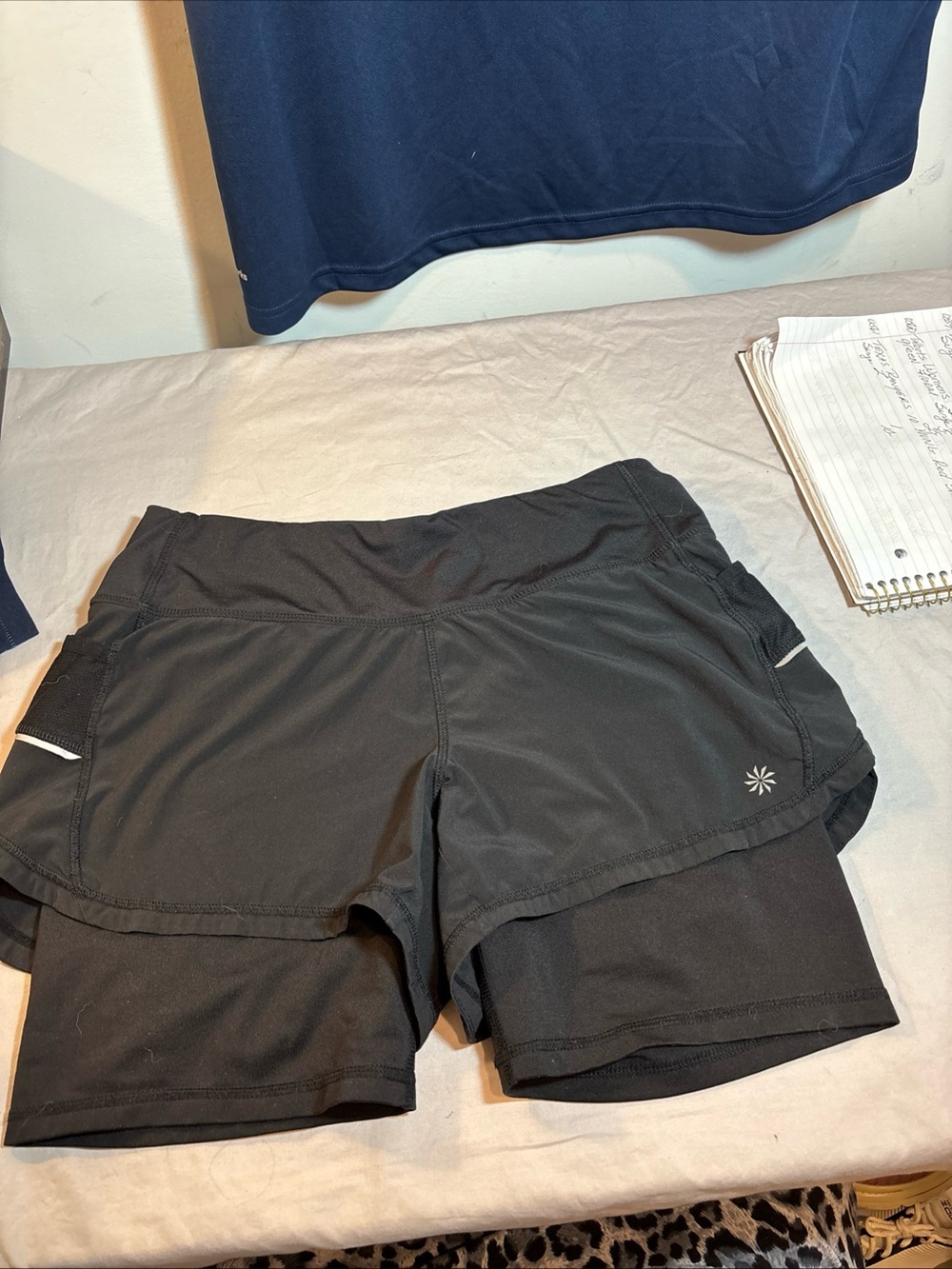AthletaWomen's Black Performance Layered Running Shorts. 562